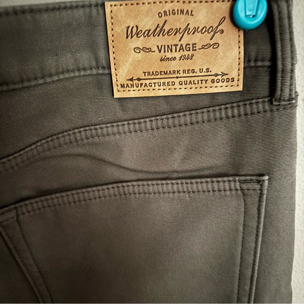 Weatherproof Vintage Lined Brown Jeans NWOT 38/32